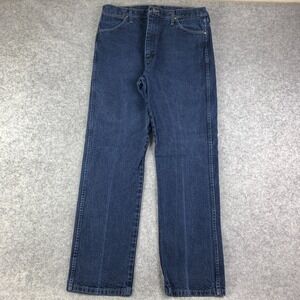 Wrangler Jeans Mens 36x33 Blue Pants 13MSEDD Silver Cowboy Western‎ Tag 38x34